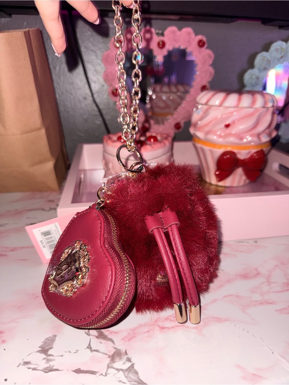 Juicy Couture “Glamor Gang Drawstring & Heart Micro”